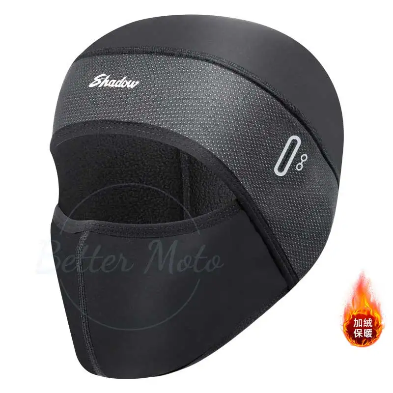 for HONDA shadow Balaclava Men's Hat Winter Women Motorcycle Mask Warm Cycling Helmet Liner Caps Windproof Breathable Washable E