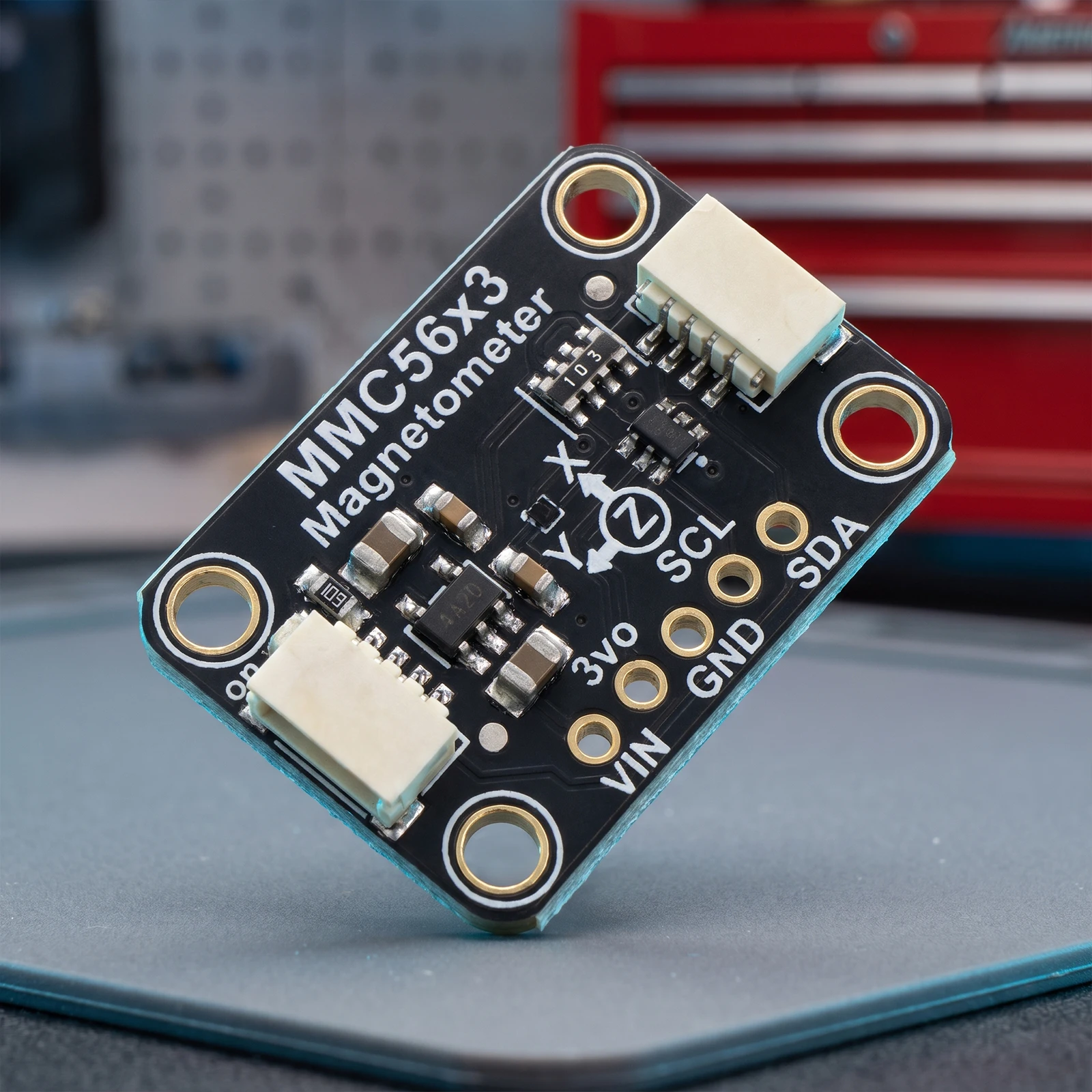 High Precision Triple-Axis Magnetometer MMC5603 20-Bit STEMMA QT Qwiic I2C ±30 Gauss Sensor Module Board