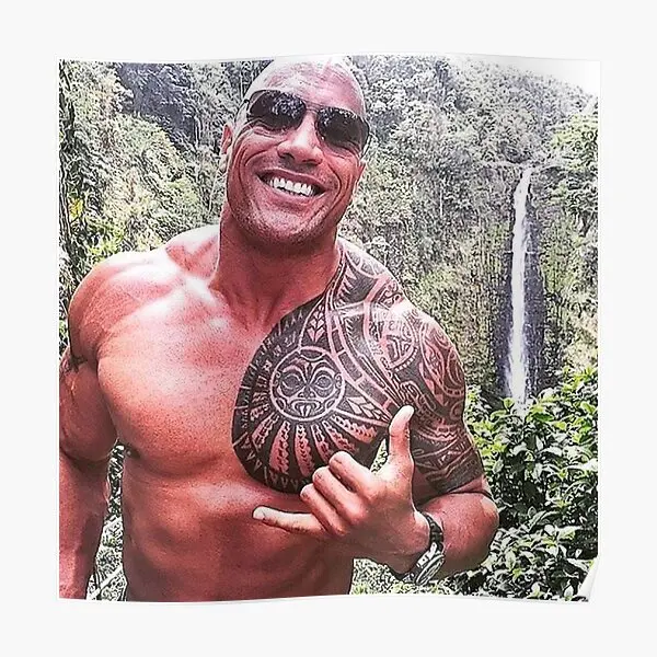 Dwayne Johnson  Poster Decoration Vintage Print Decor Home Picture Painting Wall Modern Funny Art Room Mural No Frame