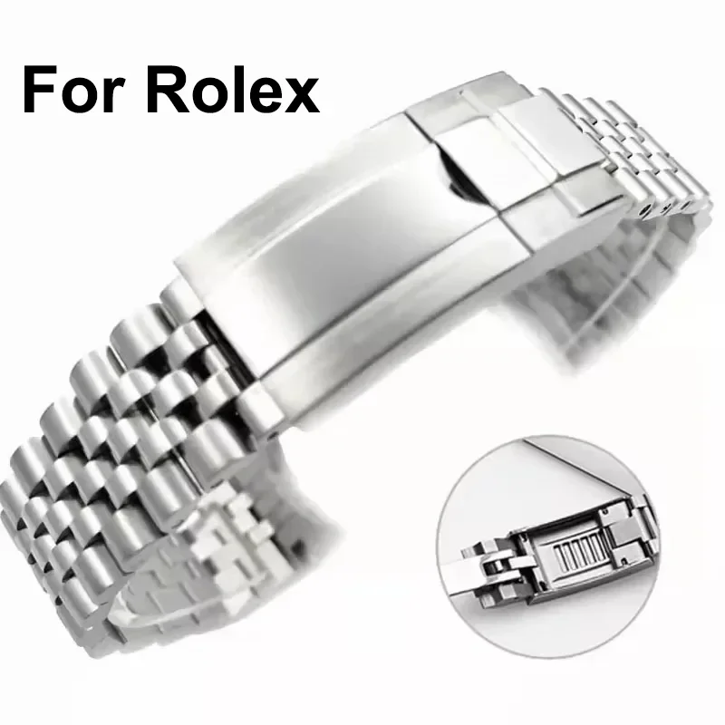 20mm Jubilee 904 Watchband For Rolex Oyster Perpetual Submariner Men Strap Luxury watch chain Mod Parts Replacement Accessories