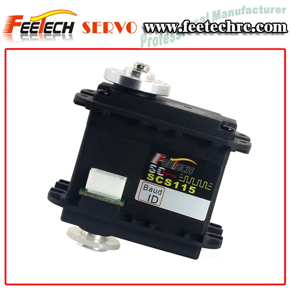 15KG Large Torque Digital Dual Shaft Metal Gear Coreless Serial Control BUS Servo for DIY Smart Robot SCS115 Robotics Education