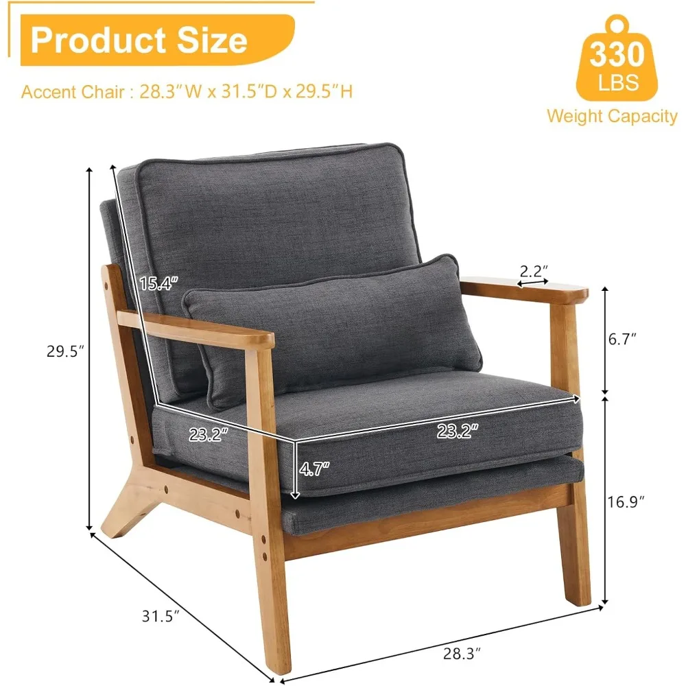 طاولة قهوة مستطيلة حديثة - قطعة مركزية من خشب الجوز مقاس 47 بوصة لغرفة المعيشة، تصميم فاخر وبسيط