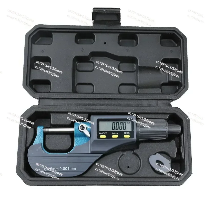 Digital Micrometer, Professional Inch/Metric Measuring Tool 0.00005 Inch/0.001mm Resolution Thickness Gauge