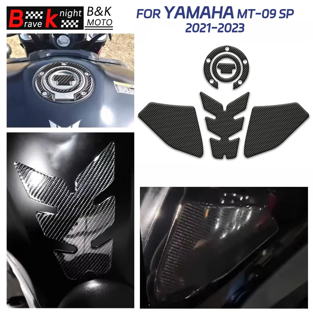 

for Yamaha MT-09 SP 2021 2022 2023 Motorcycle Protector Tank Pad Side Grips Oil Knee Matte Anti-slip Stickers MT-09/SP Decals
