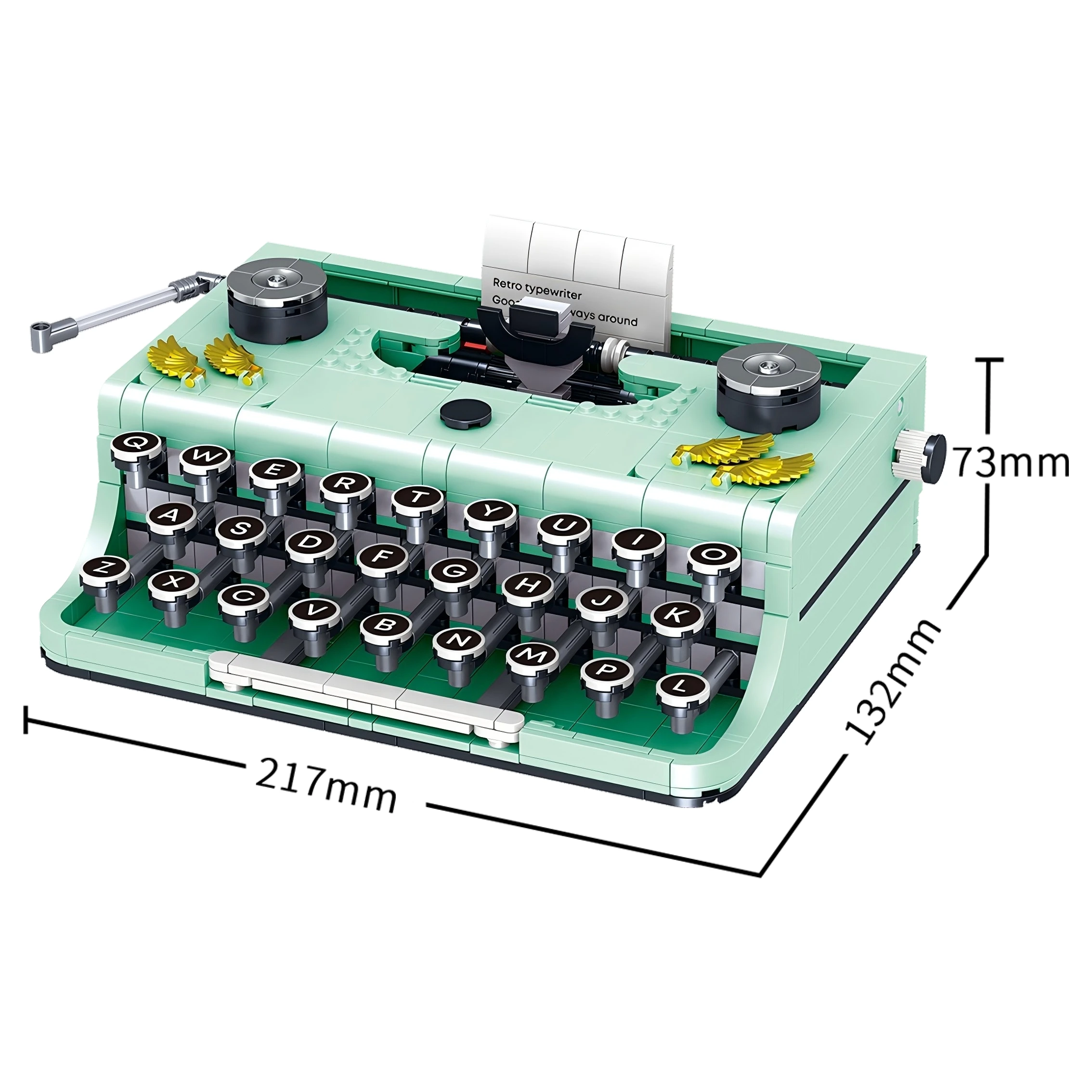 

XL-01025 mechanical printer desktop toy ornaments, building blocks printer model educational toys, children's holiday gifts