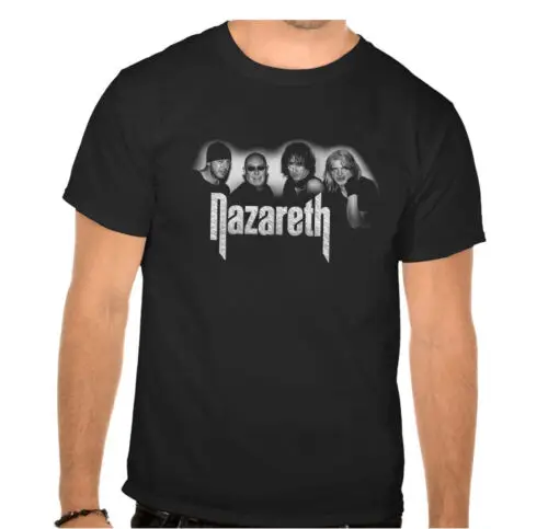 

Футболка с надписью nazrett Rockband Rock Music legends Schwarze-901