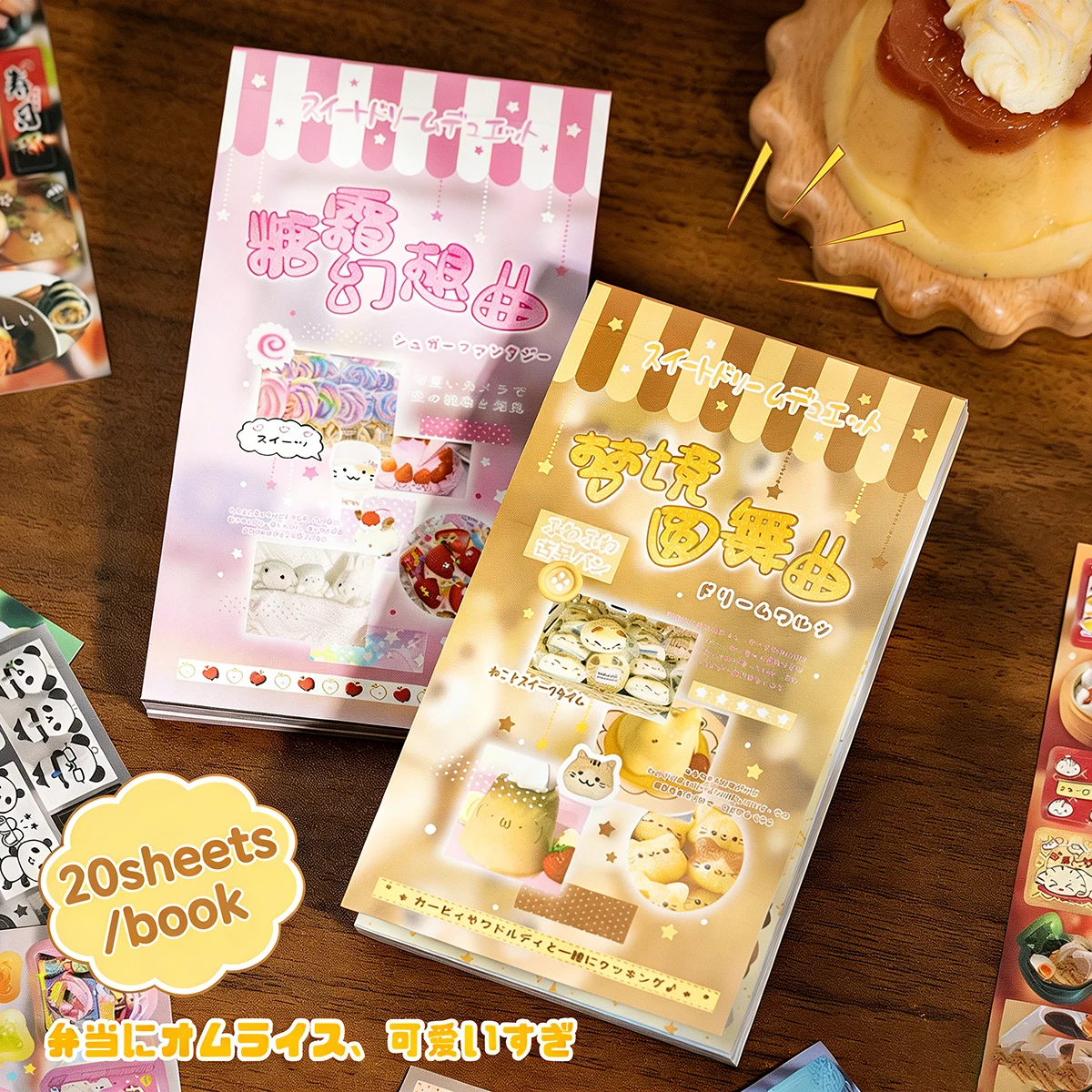 

20 листов/книжка: Милые японские стикеры для ежедневных коллажей, планировщиков, скрапбукинга, декора, креативных поделок и подарков