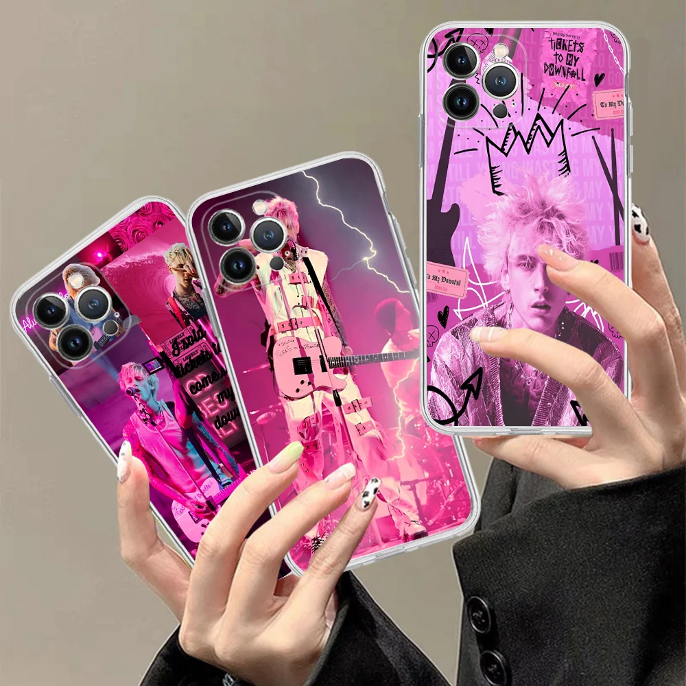 Singer M-Machine G-Gun Pink K-Kelly Cool Phone Case Silicone Soft For Iphone 16 15 14 13 12 11 Pro Mini XS MAX Plus X Cover