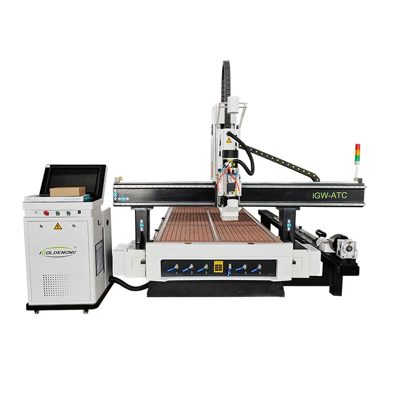 Tool Changer Automatic Cnc Router Furniture Making Machines 3D Wood Carving Machine Price