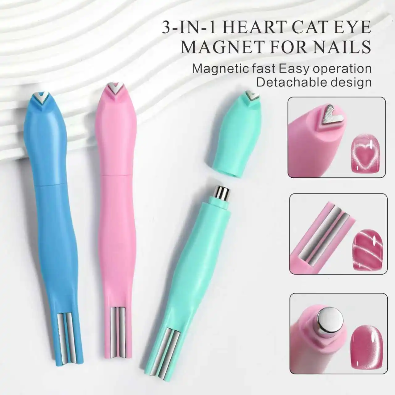 3-in-1 Cat-Eye Nail Magnetic Stick