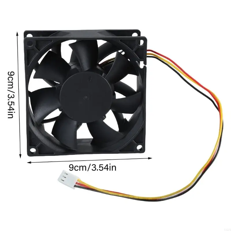 Ventilador enfriamiento Y88B 24 V 9x9cm FFB0924Ehe 4800rpm con alarma monitoreo temperatura