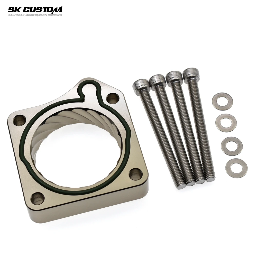 CUSTOM Aluminum 70mm Intake Manifold Adapter Throttle Body Spacer For Honda CRV RD5 RD6 RD7 2.4L
