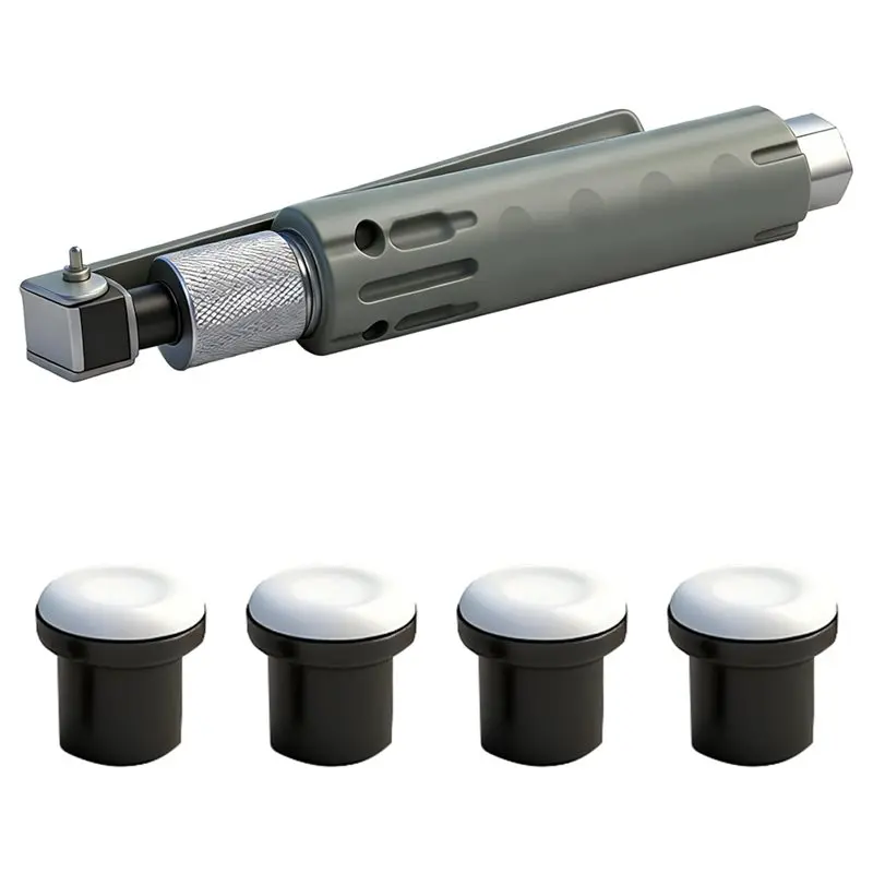 

ABBN-Sandblasting Head Kit With 4 Nozzles Portable Sandblasting Head Spring Trigger Anti-Slip Grip, Spot Sandblaster