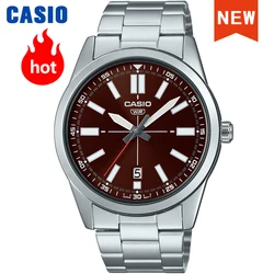 Casio-reloj con puntero luminoso para hombre, cronógrafo informal de negocios, el mejor regalo para amigos, Serie de MTP-VD02