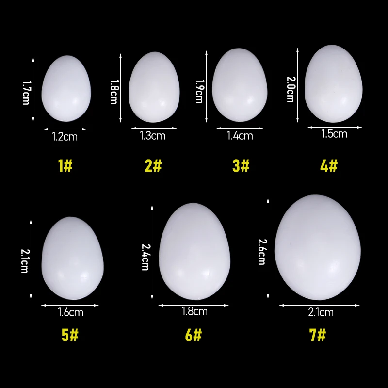 10/20Pcs Plastic Lifelike Simulation Bird Eggs Pigeon Quail Fake Egg Aviculture Tools Nest Hatching Eggs accesorios para pajaros