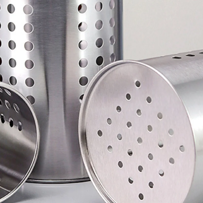 Stainless Steel Chopsticks Tube Tableware Bucket High-Capaci
