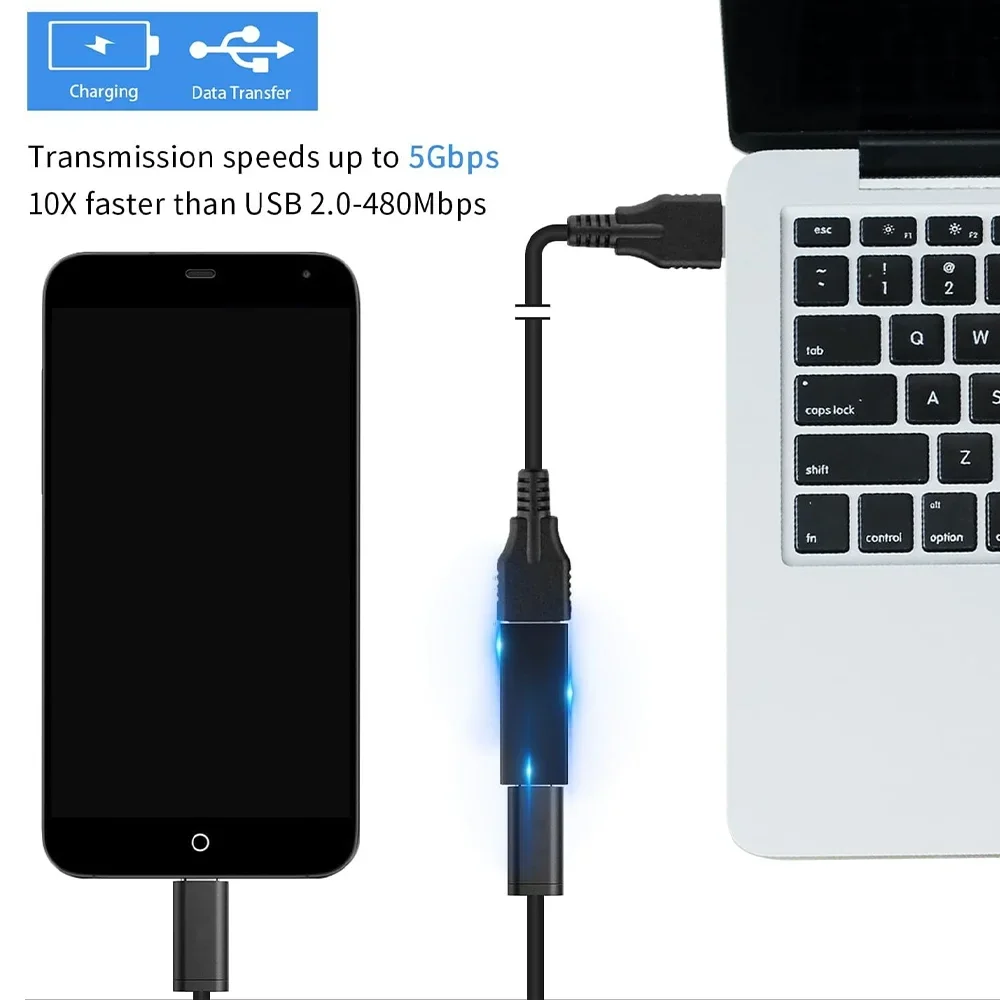 2/3pcs High Speed USB 3.0 A Female To USB C USB 3.1 Type C Female OTG Adapter Converter Adaptor 5gbps Aata Transmission