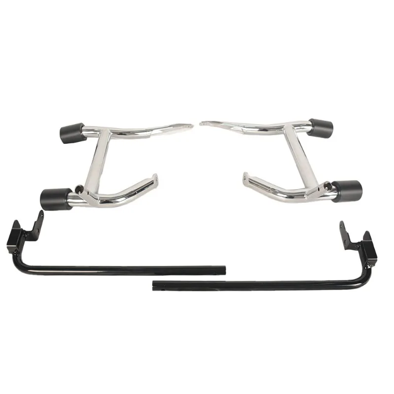 Motorcycle Accessories Bumper Suitable for Gliding Models Two-word Bar with Pulley after Electroplating