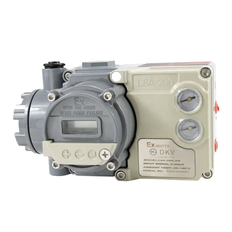 DKV L8A-200 Explosion Proof Electro Pneumatic Valve Positioner with LCD Intelligent Positioner Single/Double acting