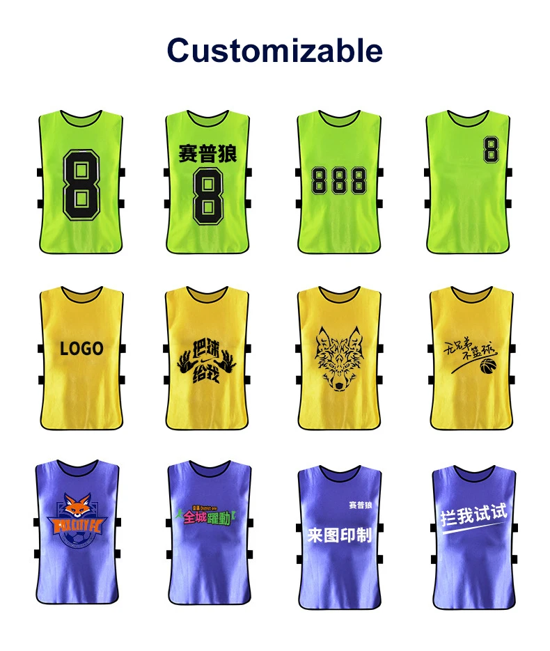 6PCS Adults Kids Training Vests Quick Drying Basketball Football Jerseys Soccer Vest Pinnies Practice Team Sports Vest Team