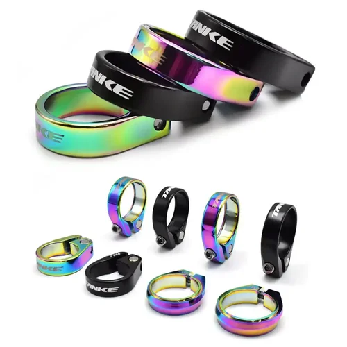 Imagen 2 del producto Abrazadera para tija de sillín de 28,6/31,8/34,9mm, abrazaderas ultraligeras para tija de sillín de bicicleta de montaña, pieza de ciclismo