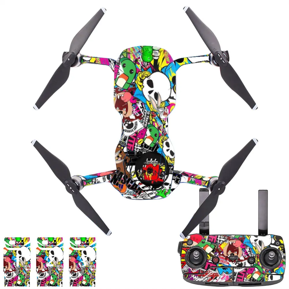 Colorful Sticker for DJI Mavic Air 1 Skin Sticker Drone Body Remote Controller Protection Scratch-resistant Stickers Fully skin