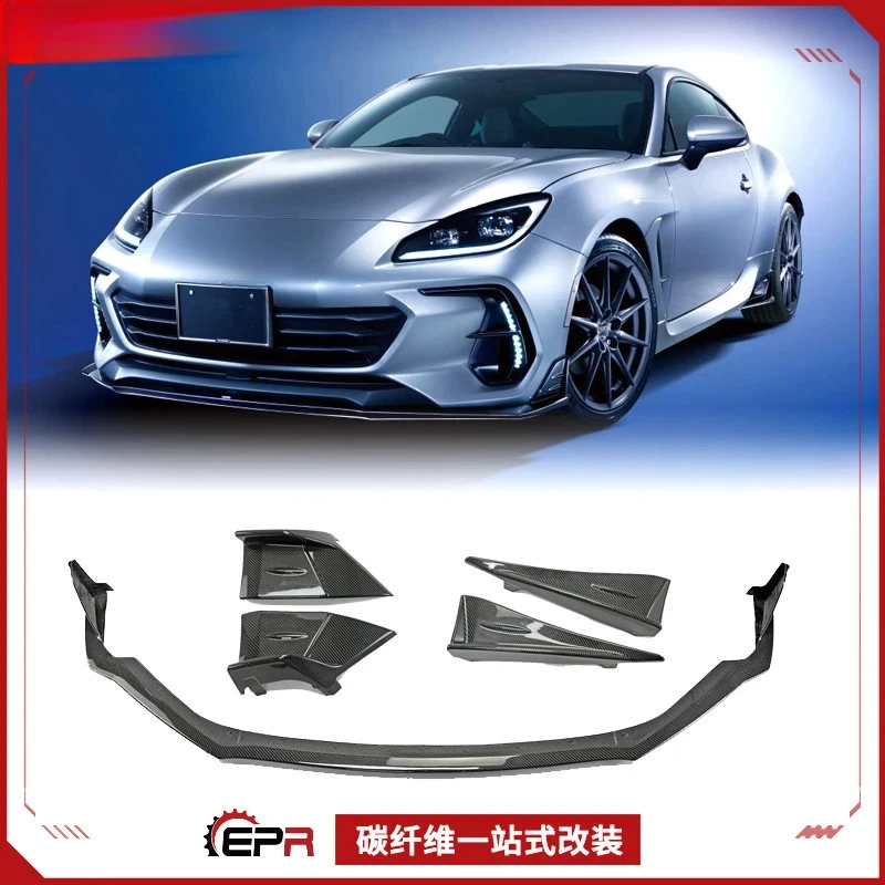 

Для Subaru BRZ ZD8 (2022) Углеродное волокно STI Style Full Body Kit Передний разделитель губ