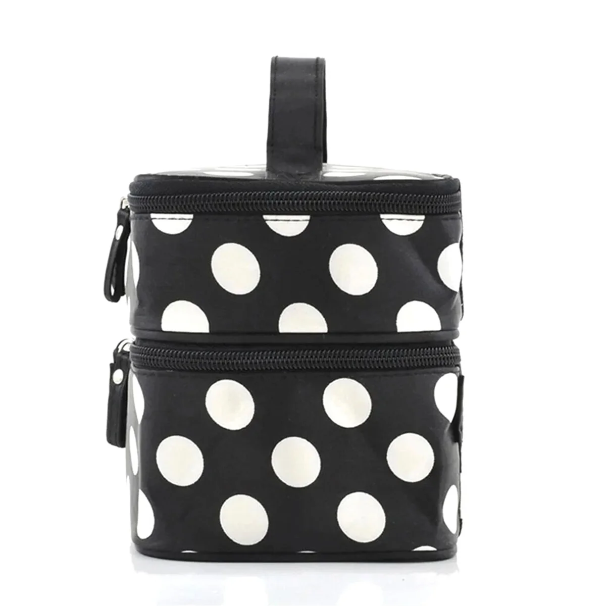 

A26P косметичка большой емкости, двухслойная женская косметичка на молнии, портативный дорожный органайзер для туалетных принадлежностей