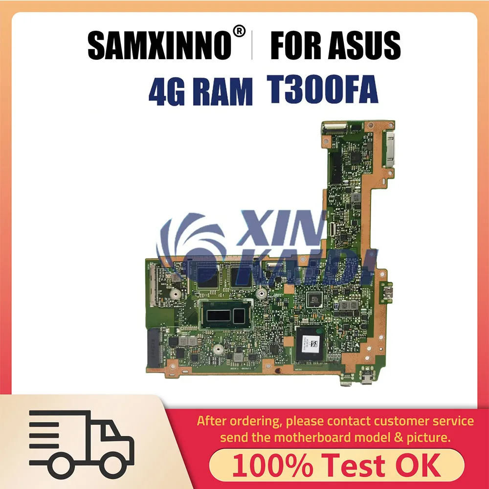 Notebook Mainboard For ASUS T300FA T300F T300 Laptop Motherboard CPU M-5Y10C 4GB-RAM SSD 64G Test 100% OK Systemboard