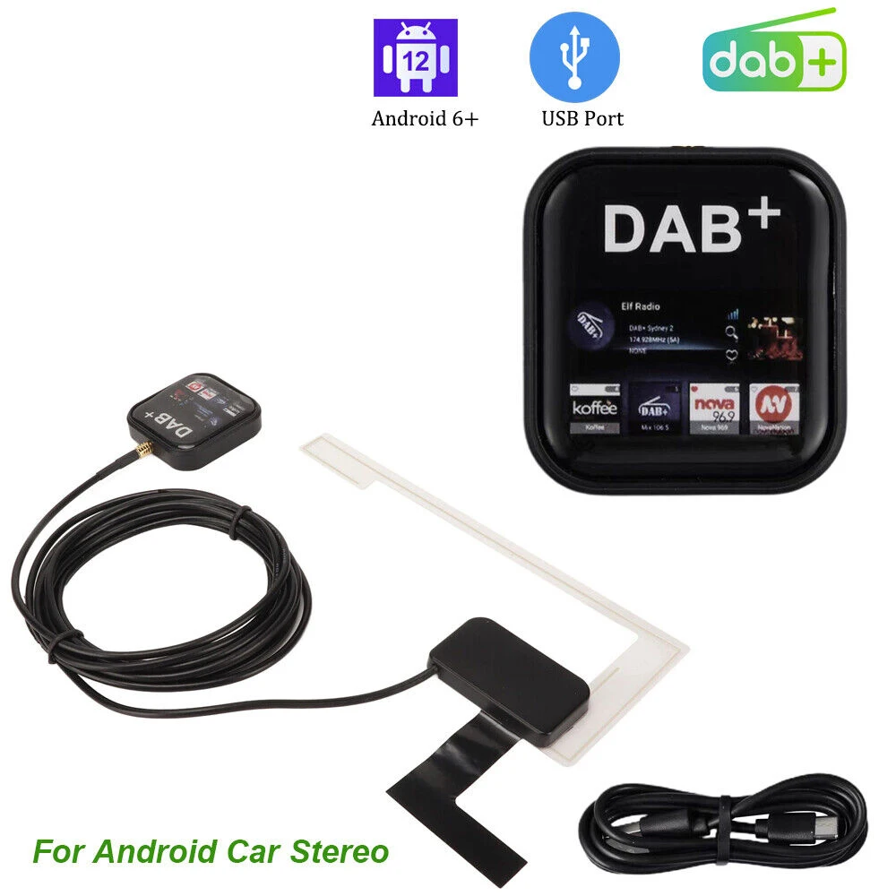 Portable Digital DAB+ Radio Adapter Box Receiver For Android Car Stereo Radio