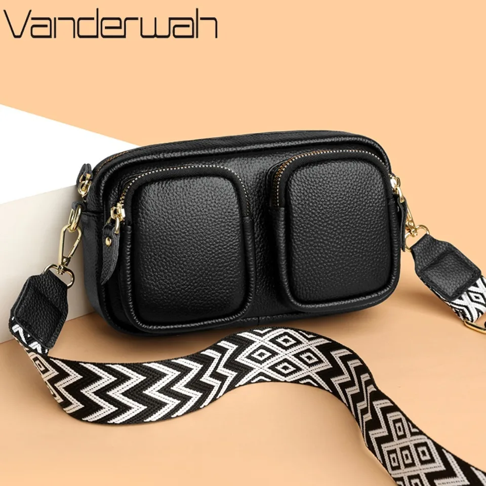 

Сумка на плечо из натуральной кожи с двумя передними карманами, высококачественные однотонные сумки через плечо для женщин, роскошный женский кошелек из коровьей кожи