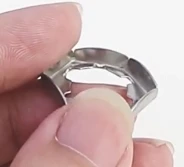 SUS304 Stainless Steel Stamped Lock Nuts M6 M8 M10 M12 M14 M16 M18 M20 M24 M30 Hex Self-locking Pal Nuts Quick Install Hardware