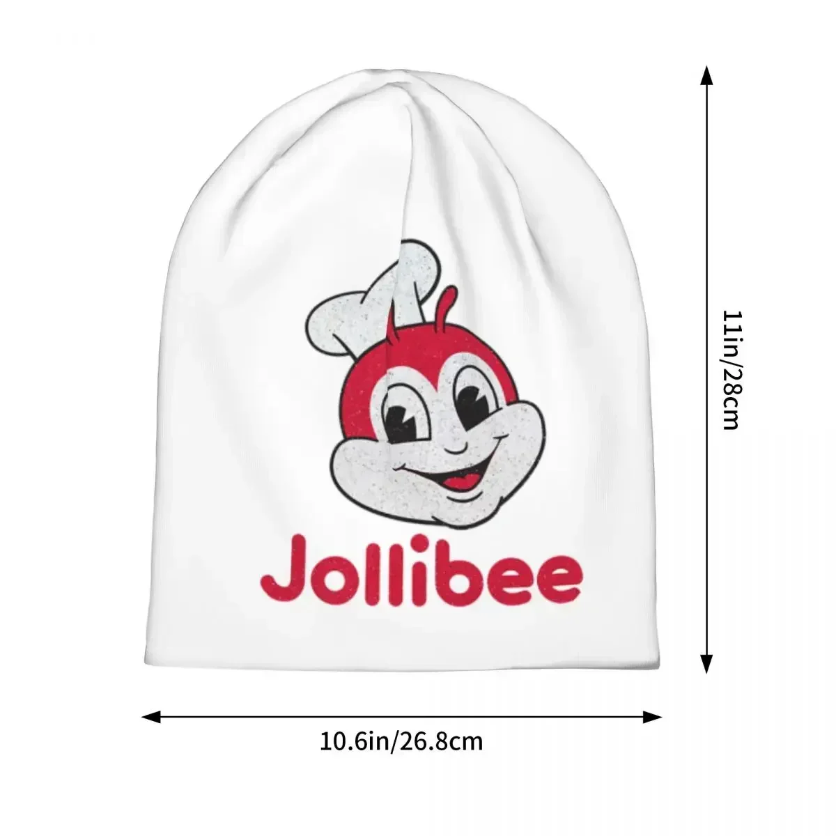 Defunct Jollibee Burger Restaurant Mascot Bee Unisex Beanies Caps Knitting Bonnet Hat Warm Hip Hop Autumn Winter Skullies Hats