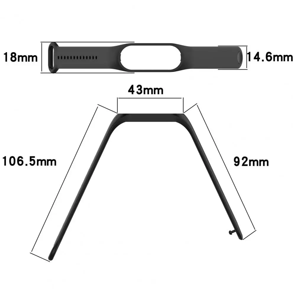 Correa de reloj para Mi Band NFC 5/6/7, correa de silicona para pulsera de una pieza, accesorios para reloj inteligente