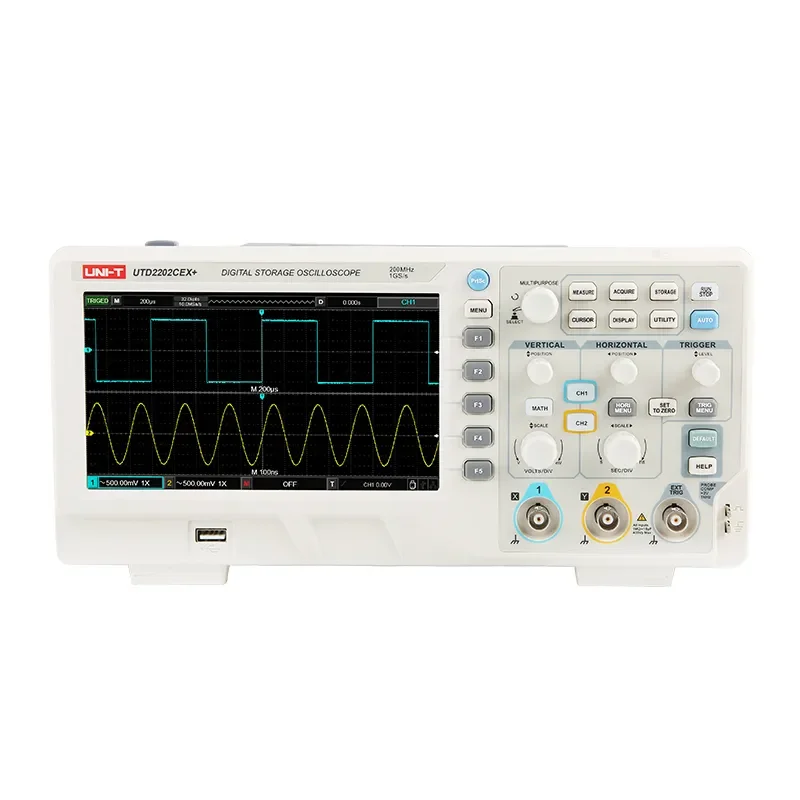 UNI-T Digital Oscilloscope UTD2000 Series Portable 100Mhz 2 Channels 1GS/S USB Oscilloscopes Ociloscopio Automotivo Portatil