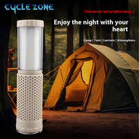 Multi-Functional Tent Light LED Telescopic Camping Light USB Rechargeable Warm Color Lantern for Outdoor Camping Fishing Hiking