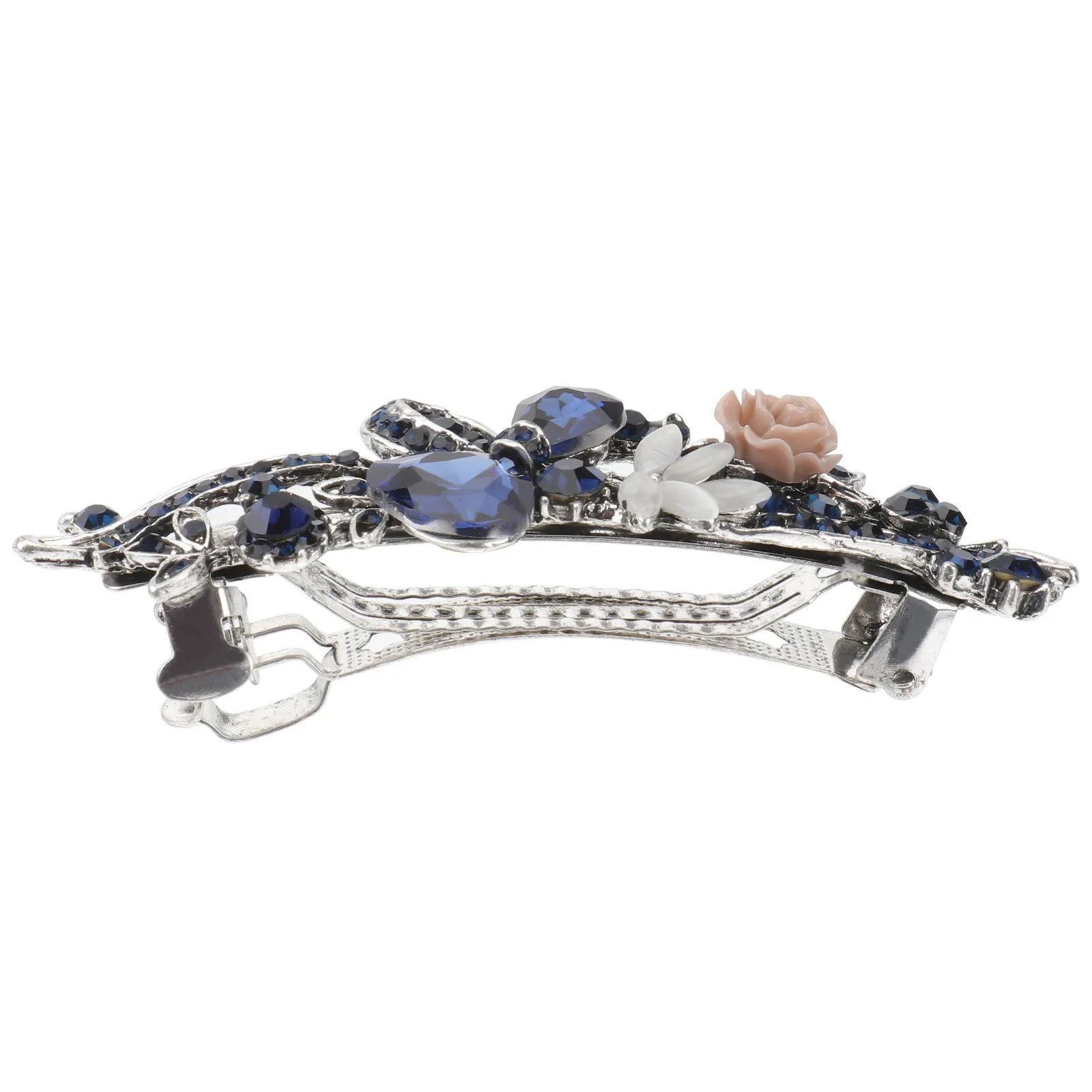 

Crystal Hair Clip Temperament Spring Hairpin for Women Girls Wedding Party Daily Meeting Women Hairpin