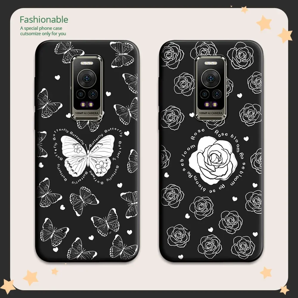 For Ulefone Armor 17 Pro Case Cute Cartoon Animal Soft Silicone Phone Cases For Ulefone Armor 17 Pro Flower Pattern Cover Fundas