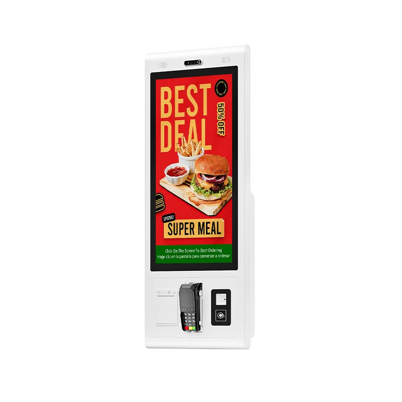 21.5 Inch Touch Screen POS Fast Food Self Service Order System Terminal Machine Payment Kiosk