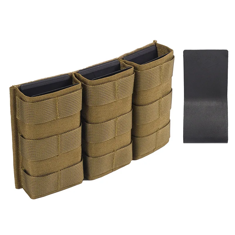 Tactische Mag Pouch, Triple Magazine Pouch, Insert Malice, Clip Strap, Outdoor Hunting, Airsoft Equipment, Medium, 5.56, M4