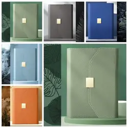 PU Leather Loose Leaf Notebook, A5, A6, Binder, Jornal, Agenda, Planejador, Negócios, Material de Escritório, Minimalismo, DIY