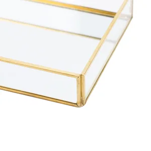 Kosmetische Ausstellungskisten mit großer Kapazität, Aufbewahrungsbox, Metallglas, Goldschale, Vintage -Schmuck, Schlafzimmer, Badezimmer 11 Hauptverkäufe Vintage Caixa - №6