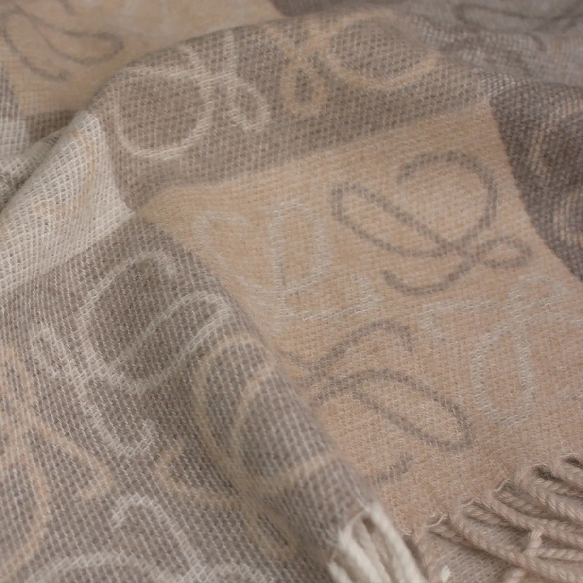 Bufanda clásica de lana a cuadros, chal jacquard con borlas, calidez de otoño e invierno