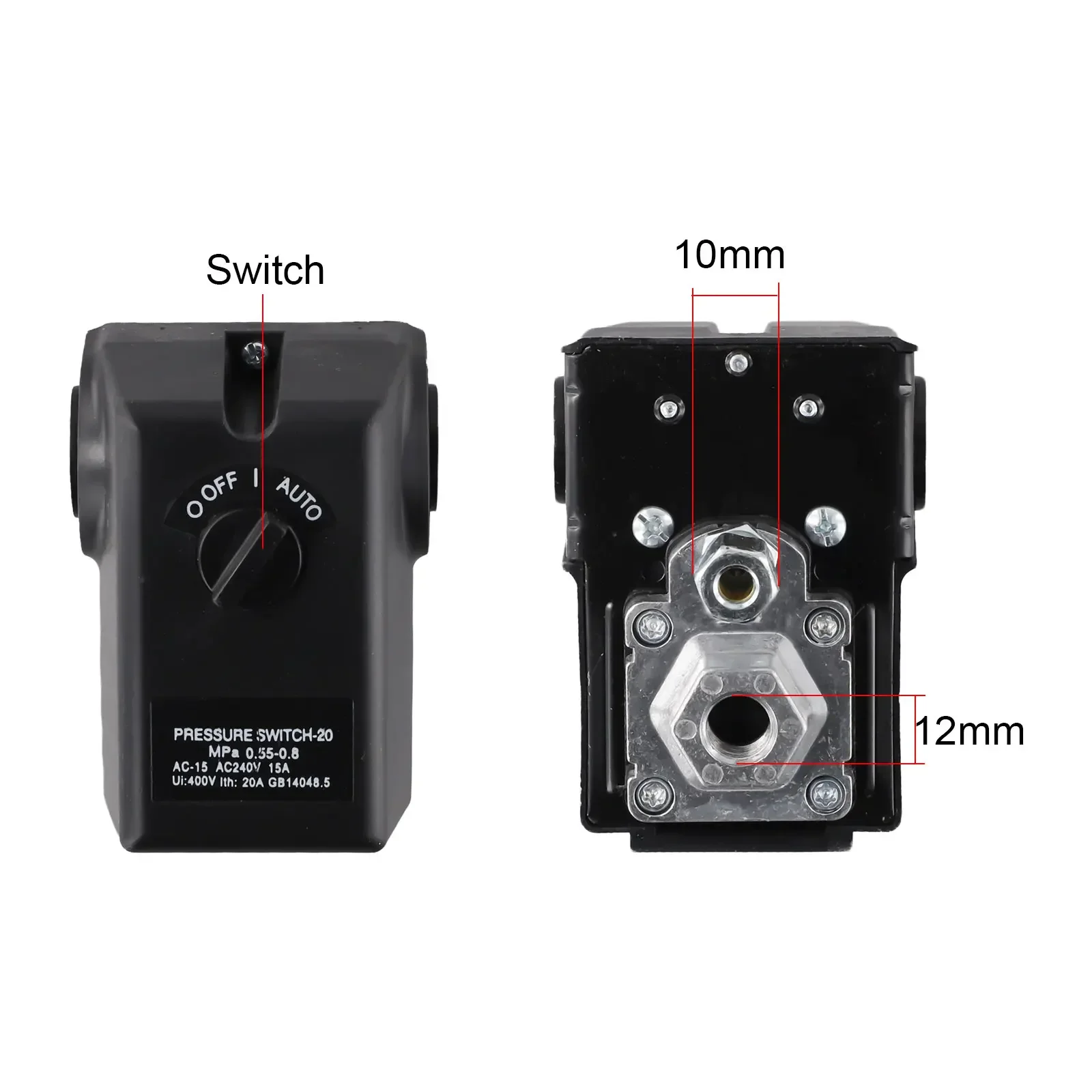 

Adjustable Pressure Controller Capacitor Adjustable Pressure Settings Air Compressor Controller -40 To 85 C 15A