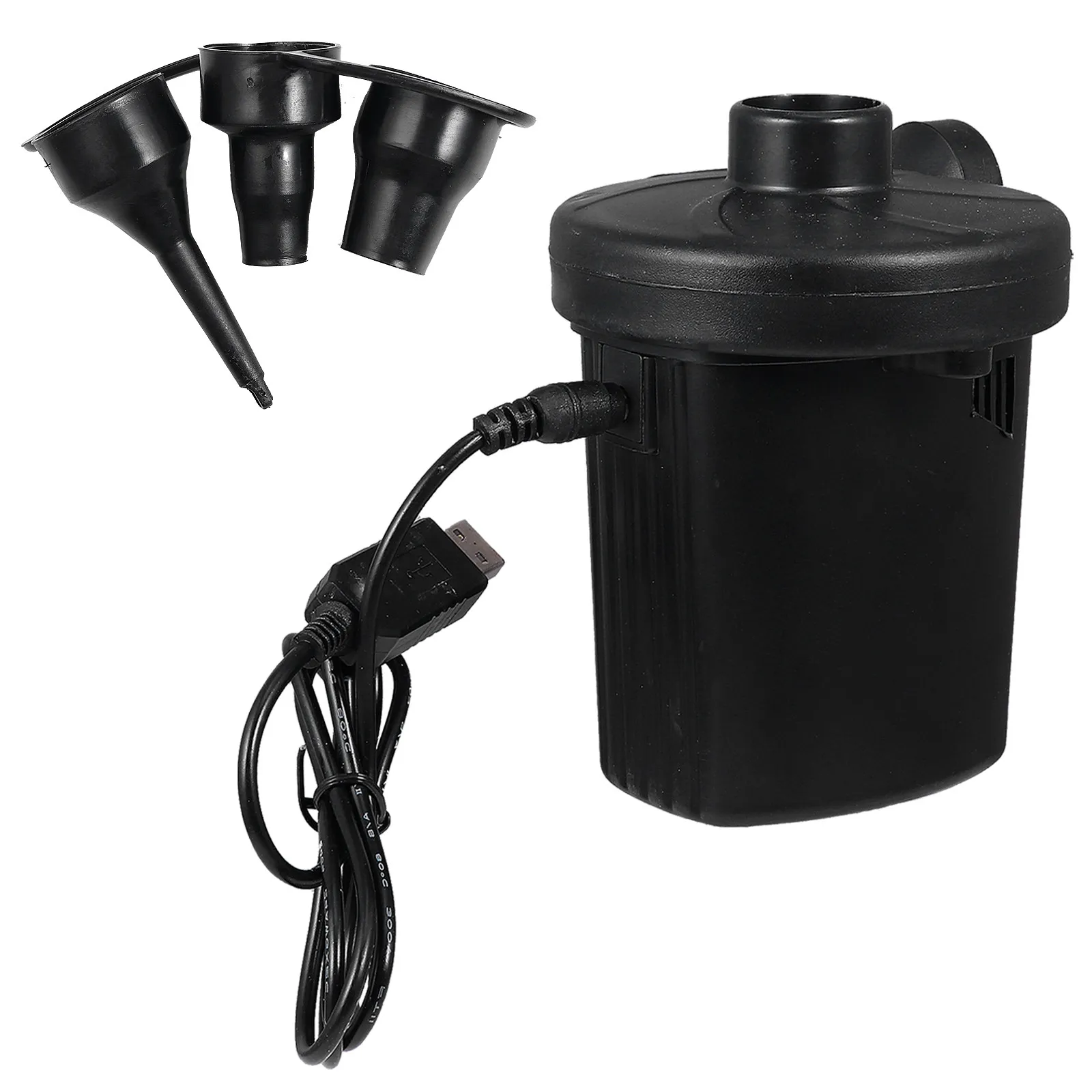 

USB Rechargeable Electric Air Pump Portable Fast Inflation Deflation Inflatable Air Mattress Pump for Pool Boat Bed Outdoor Use