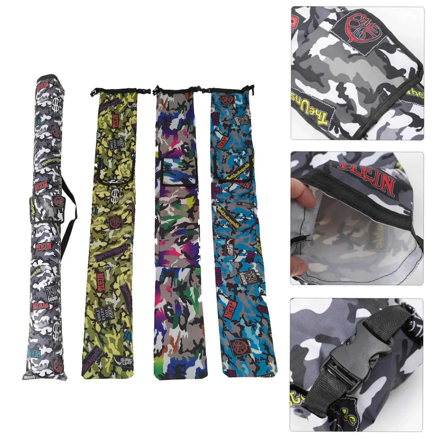 130/140cm Folding Camouflage Fishing  Waterproof Large Capacity Fishing Rod Fishing Tackle   Pouch Rod Case Trek cycling jersey