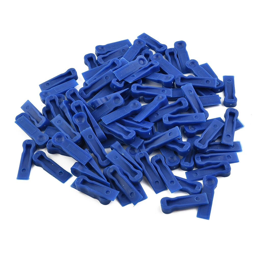 100 X พลาสติกกระเบื้อง Spacers นํากลับมาใช้ใหม่ตําแหน่งคลิปผนังพื้นปูกระเบื้องเครื่องมือ Reusable Leveling ตําแหน่งคลิปการก่อสร้าง