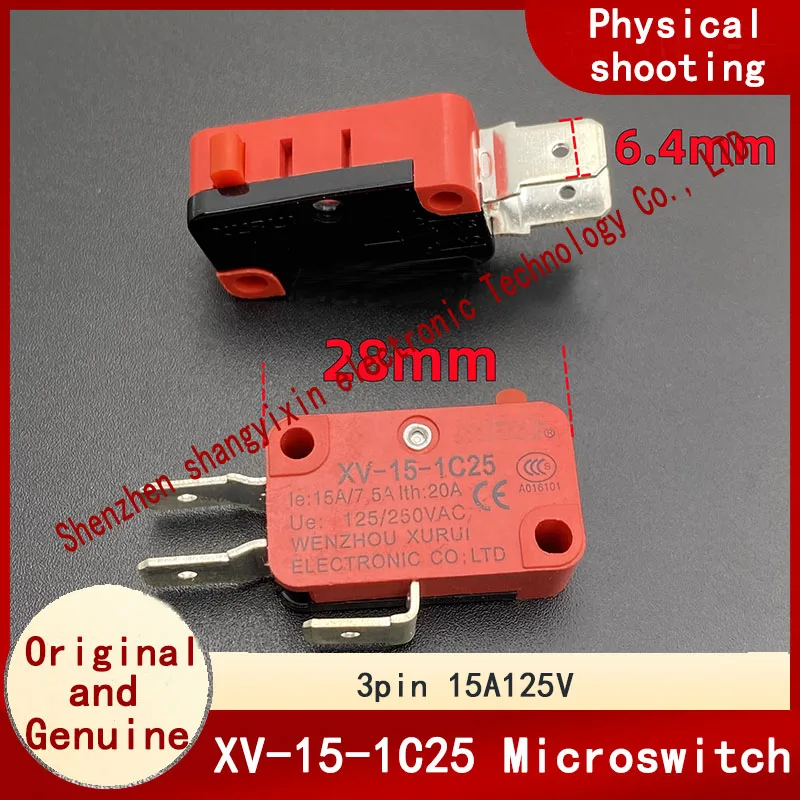 XV-15-1C25 Micro switch Car washing machine Microwave washing machine rice cooker power key switch