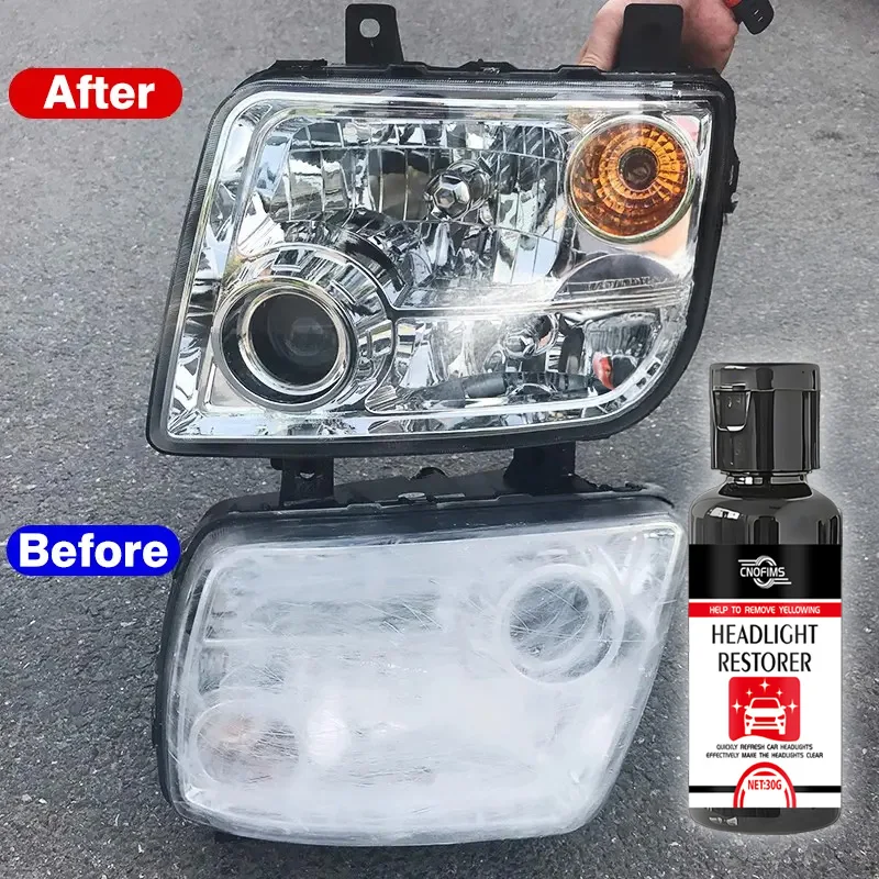 General Headlight Repair Kit: Sand-Free Polish Removes Oxidation & Restores Clarity