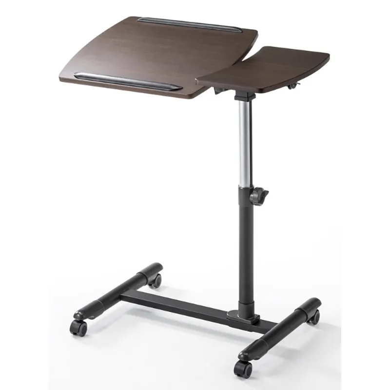 Mobile Laptop Desk Double-Sided Board Adjustable Conference Rostrum Lazy Bedside Table